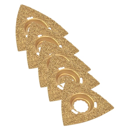 Versa Tool 80mm Triangular Carbide RASP, 8mm Offset Mount Fits Fein Supercut Oscillating Tools, PK 5 FB5L